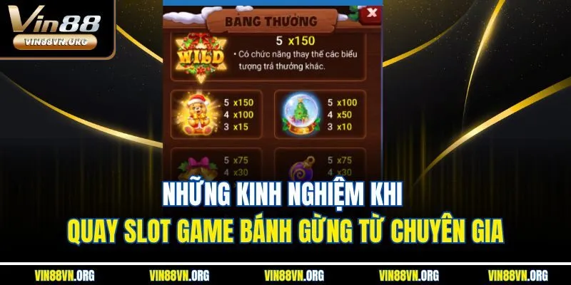 Những kinh nghiệm khi quay slot game bánh gừng từ chuyên gia