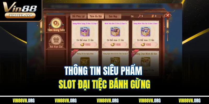 Thông tin siêu phẩm slot đại tiệc bánh gừng